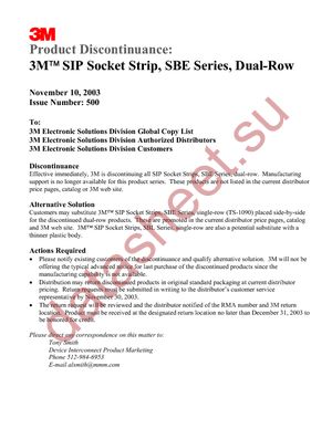 SBE-640-S-TG30 datasheet  